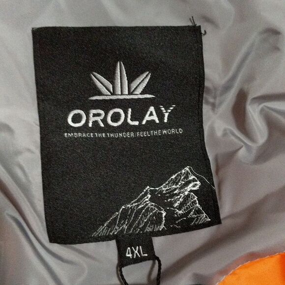 NEW Orolay Universe classics thickened down jacket coat parka gray women's 4XL - Picture 4 of 11